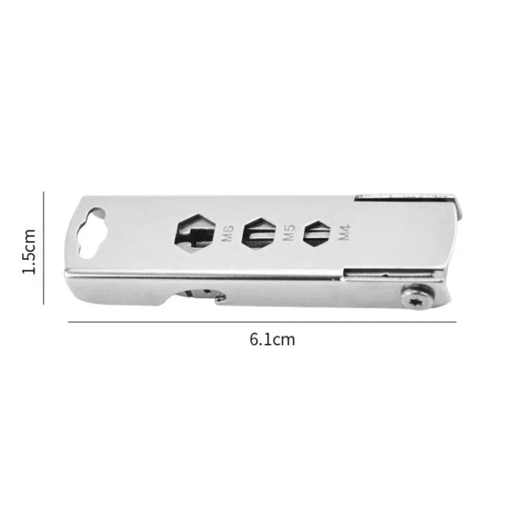 Outil multifonction 5 en 1 petit gadget extérieur avec éjecteur de plateau SIM, tournevis, ouvre-bouteille, etc., 5 en 1