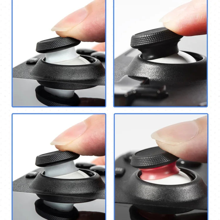 Lot de 12 paires de protections de joystick en silicone pour Steam Deck / PS4 / PS5 / Switch / Xbox, couleurs assorties