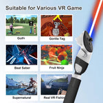 DEVASO Pour Meta Quest 3S / 3 Poignée de sabre laser pour jeux de golf, accessoires de poignée de baseball pour perche d'extension