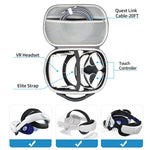 DEVASO Housse de transport grande capacité pour Meta Quest 3S / 3 / 2 / Pro / Pico 4, Étui de protection organisateur