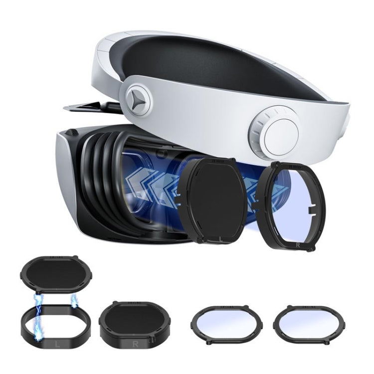 DEVASO pour PlayStation VR 2 – Lot de 6 protections magnétiques anti-rayures pour lunettes, 6 en 1