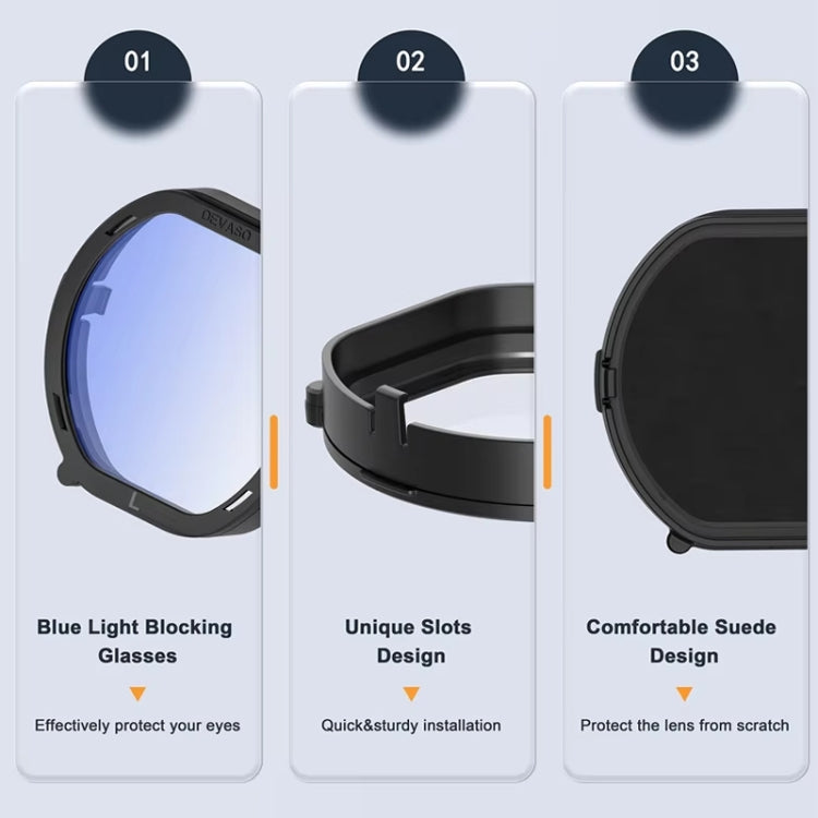DEVASO pour PlayStation VR 2 – Lot de 6 protections magnétiques anti-rayures pour lunettes, 6 en 1