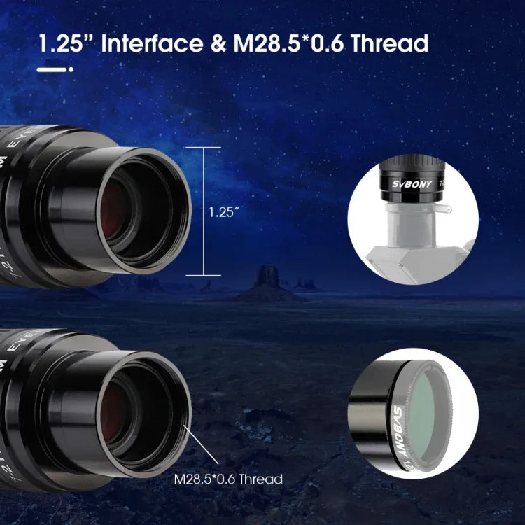 Oculaire Zoom SVBONY SV135 1,25 pouce 7-21 mm, SV135