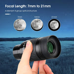 Oculaire Zoom SVBONY SV135 1,25 pouce 7-21 mm, SV135