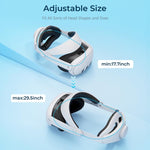 Pour Meta Quest 3 STARTRC GAMES Accessoires de confort et de décompression de serre-tête réglable Elite, Pour Meta Quest 3