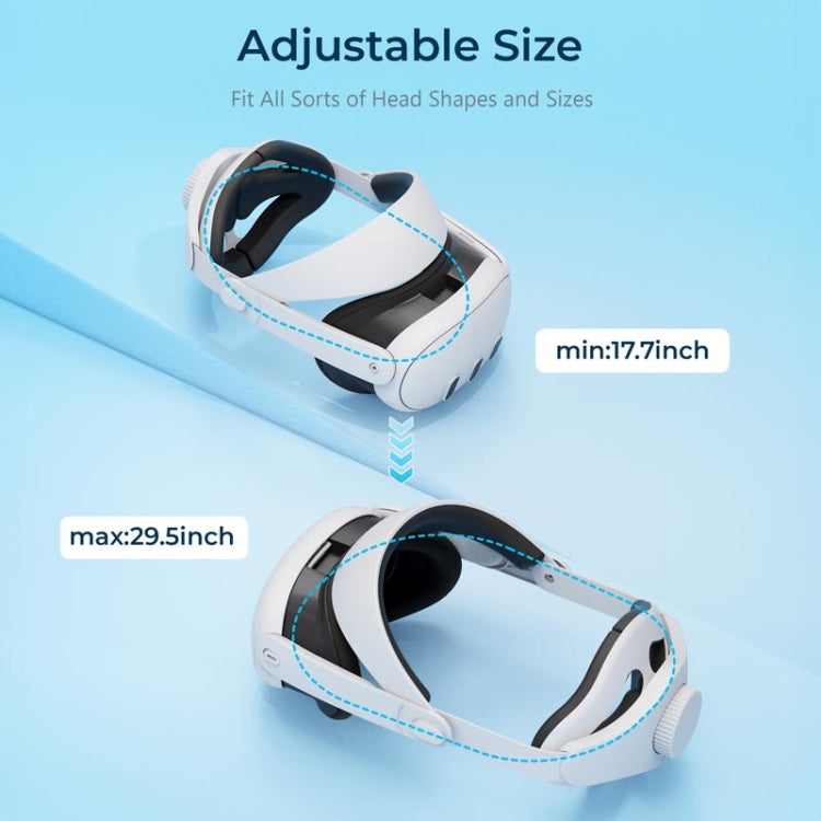 Pour Meta Quest 3 STARTRC GAMES Accessoires de confort et de décompression de serre-tête réglable Elite, Pour Meta Quest 3