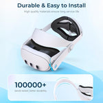 Pour Meta Quest 3 STARTRC GAMES Accessoires de confort et de décompression de serre-tête réglable Elite, Pour Meta Quest 3