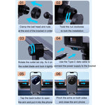 Car Wireless Charging Outlet Navigation Mobile Phone Holder