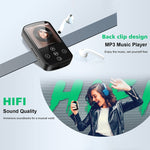 Lecteur MP3 Bluetooth musique HIFI sport clip écran tactile MP4, sans carte TF, 8GB, 16GB, 32GB, 64GB, 128GB