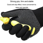 5 paires de gants de randonnée en nylon respirants, antidérapants avec particules de silicone, pour l'extérieur