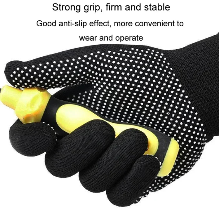 5 paires de gants de randonnée en nylon respirants, antidérapants avec particules de silicone, pour l'extérieur