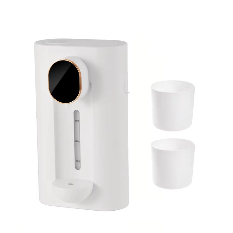 Distributeur automatique de bain de bouche 540 ml 3 niveaux quantitatifs avec 2 gobelets magnétiques, S7 Blanc, S7 Noir