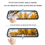 Enregistreur de conduite triple caméra HD WIFI interconnecté, avec GPS, interconnexion WIFI, avec système d'angle mort droit