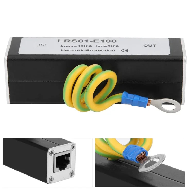 RJ45 Connector Network Surveillance Video Signal Thunderbolt Protector, RJ45