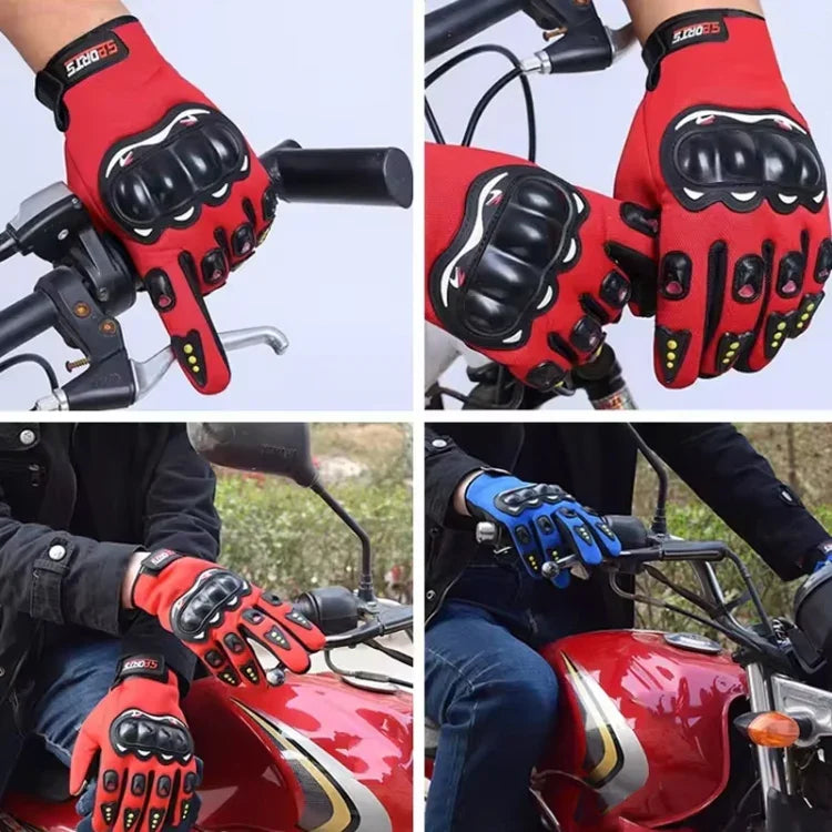 Gants de moto pour hommes, course, antidérapants, coque rigide, pleine main, écran tactile, taille unique