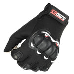 Gants de moto pour hommes, course, antidérapants, coque rigide, pleine main, écran tactile, taille unique