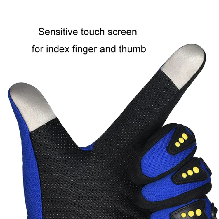 Gants de moto pour hommes, course, antidérapants, coque rigide, pleine main, écran tactile, taille unique