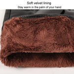 Gants en cuir PU velours chaud pour homme, pour l'automne-hiver, pour la conduite, gants d'écran tactile, taille unique
