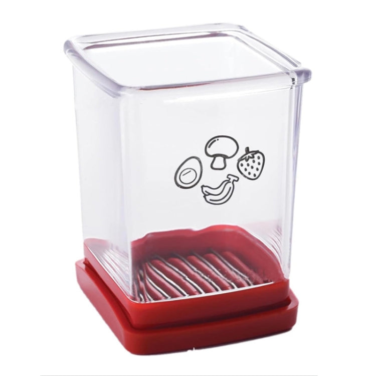 Trancheuse multifonctionnelle de fruits et légumes avec poussoir pour cuisine domestique