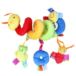 Jouet Spirale pour Lit Bébé Chenille Dessin Animé Animal Bébé avec Hochet Abeille Poussette Suspendu Jouet Apaisant, H033B