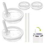 Pour les pièces de rechange du couvercle de paille transparent Stanley Adventure Quencher 40 oz, Rose Rouge, 4 pièces/lot Blanc