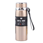Bouteille isotherme en acier inoxydable 316, grande capacité, thermos sous vide, portable pour voiture, pour l'extérieur, 800 ml, 1000 ml