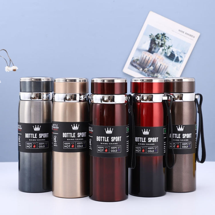 Bouteille isotherme en acier inoxydable 316, grande capacité, thermos sous vide, portable pour voiture, pour l'extérieur, 800 ml, 1000 ml