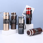 Bouteille isotherme en acier inoxydable 316, grande capacité, thermos sous vide, portable pour voiture, pour l'extérieur, 800 ml, 1000 ml