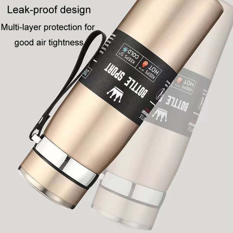 Bouteille isotherme en acier inoxydable 316, grande capacité, thermos sous vide, portable pour voiture, pour l'extérieur, 800 ml, 1000 ml