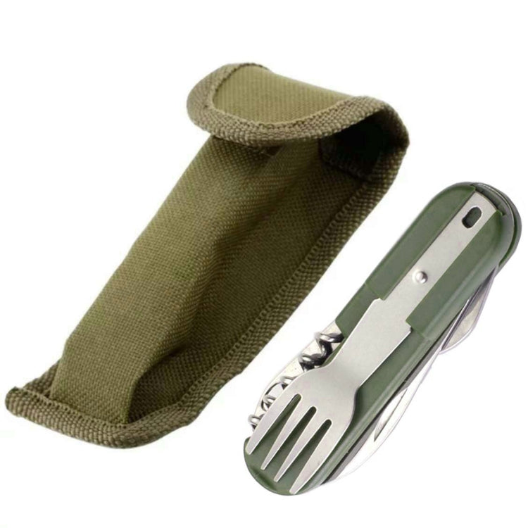 SY-FT008 Combinaison de couverts portables pliants multifonctionnels 7-en-1 pour camping en plein air