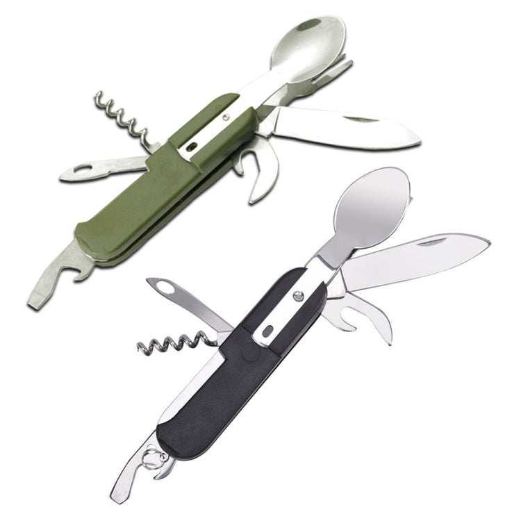 SY-FT008 Combinaison de couverts portables pliants multifonctionnels 7-en-1 pour camping en plein air