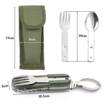 SY-FT008 Combinaison de couverts portables pliants multifonctionnels 7-en-1 pour camping en plein air