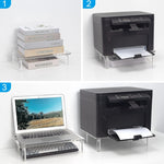 Support surélevé en acrylique pour ordinateur portable/imprimante, YX136