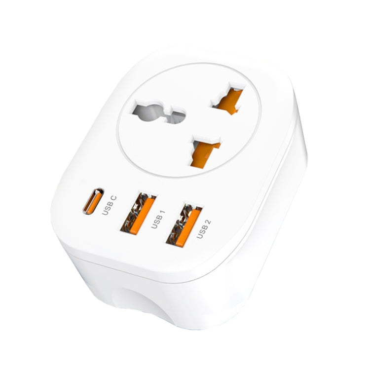 Prise adaptateur universelle 2USB+Type-C prise intelligente, prise UK, prise US, prise EU