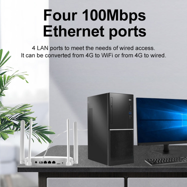 Routeur sans fil 4G CPE à brancher WiFi 6 Point d'accès réseau, Prise EU, EC21