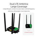 Routeur sans fil 4G à brancher avec antenne détachable LTE Point d'accès réseau WiFi, Prise EU, LT210B