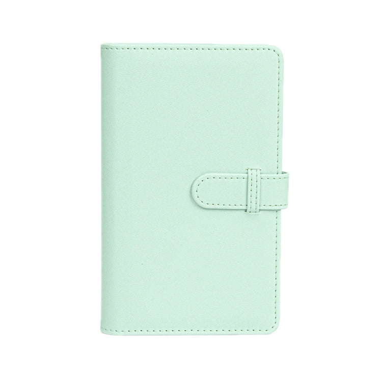 Livre de rangement multifonctionnel de 108 pièces pour photos de 3 pouces, billets et cartes de crédit, vert menthe, violet iris, rose cerise clair, bleu hortensia, blanc jasmin, motif litchi noir, motif litchi marron