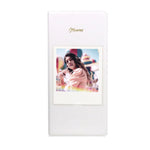 Album photo 64 pages 13 cm, blanc, noir, bleu clair, marron, vert, rose, bleu, violet