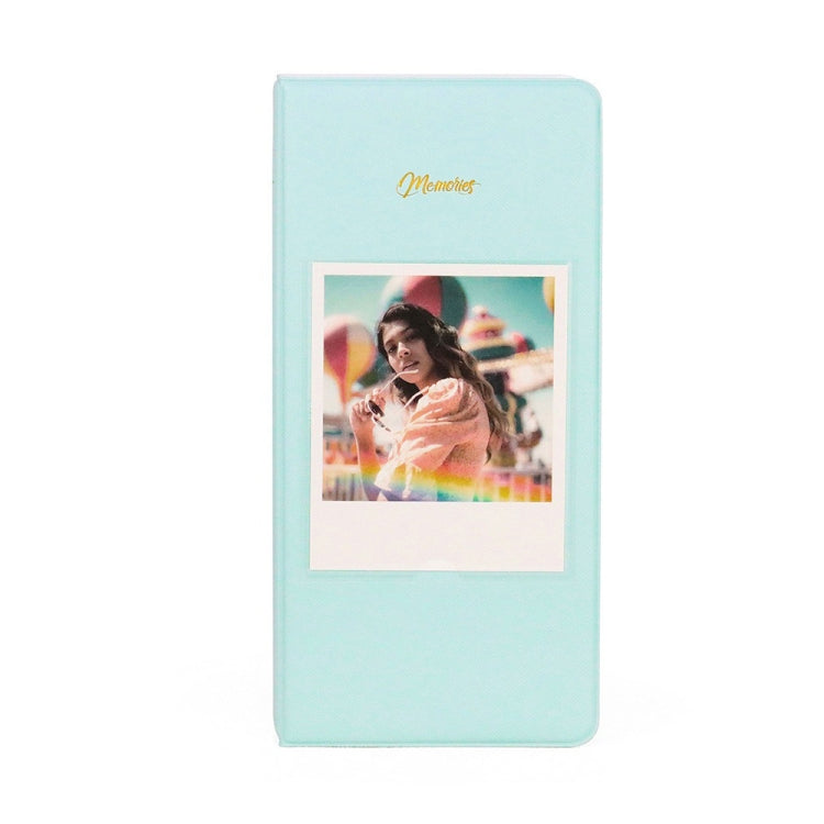 Album photo 64 pages 13 cm, blanc, noir, bleu clair, marron, vert, rose, bleu, violet