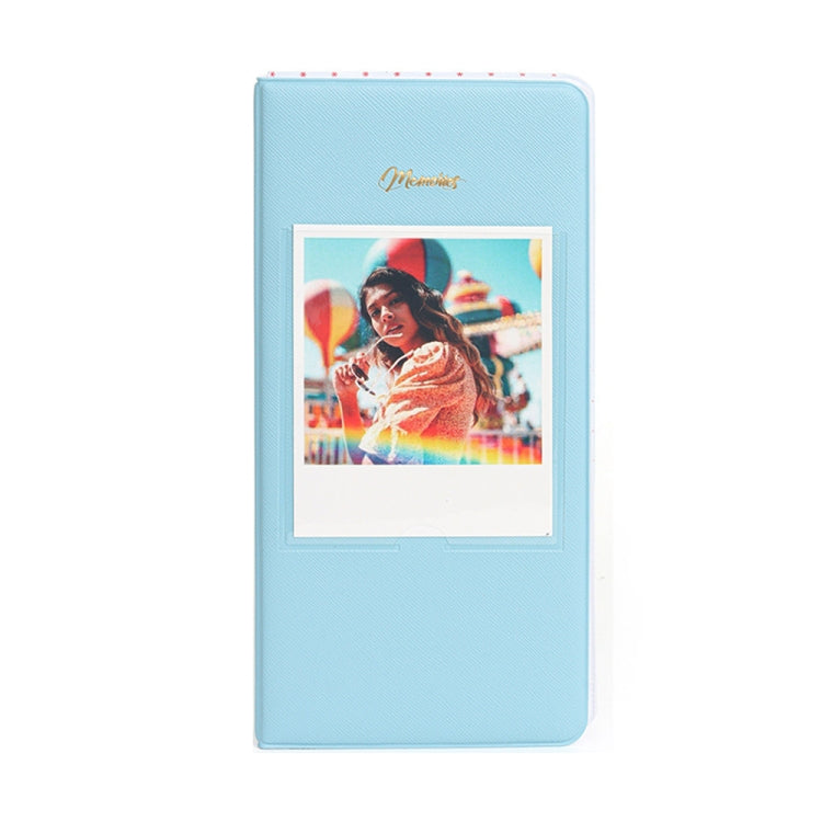 Album photo 64 pages 13 cm, blanc, noir, bleu clair, marron, vert, rose, bleu, violet