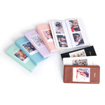 Album photo 64 pages 13 cm, blanc, noir, bleu clair, marron, vert, rose, bleu, violet