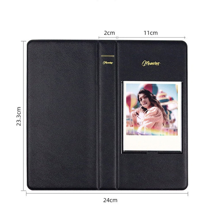 Album photo 64 pages 13 cm, blanc, noir, bleu clair, marron, vert, rose, bleu, violet