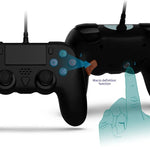 Manette filaire pour PS5 / PS5 Slim / PC avec programmation de macros, gyroscope six axes, filaire