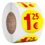 500 autocollants/rouleau de 3,8 cm pour étiquette de prix de supermarché, S119, S120