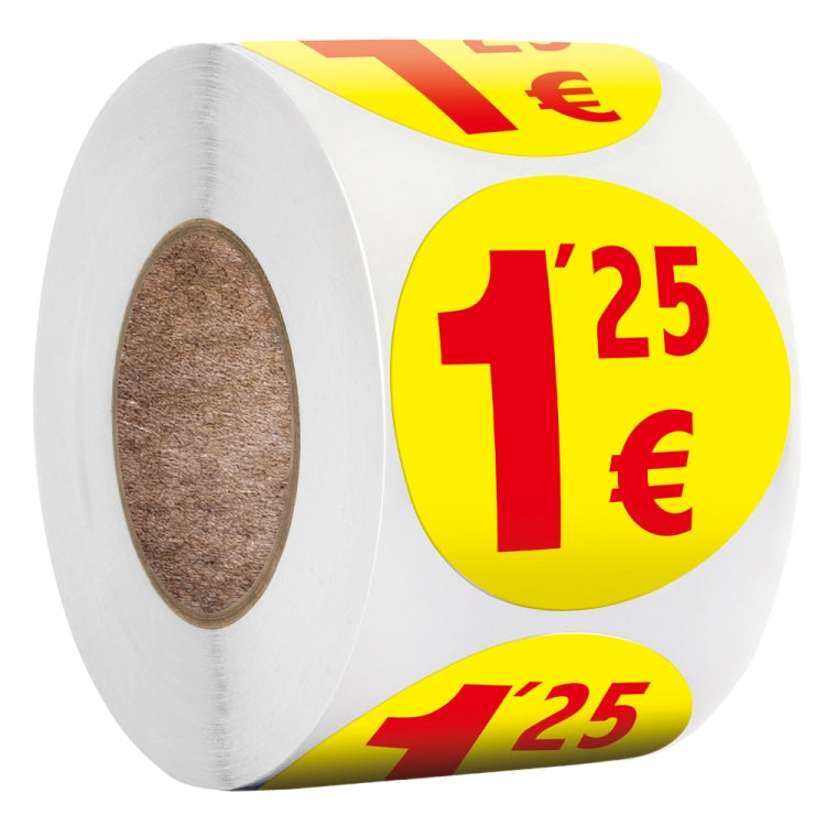 500 autocollants/rouleau de 3,8 cm pour étiquette de prix de supermarché, S119, S120