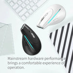 ZELOTES F36 Souris Sans Fil Ergonomique à Prise Verticale Programmable 9 Boutons Double Bluetooth + 2.4G, F36 (Blanc), F36 (Noir)