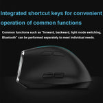 ZELOTES F36 Souris Sans Fil Ergonomique à Prise Verticale Programmable 9 Boutons Double Bluetooth + 2.4G, F36 (Blanc), F36 (Noir)