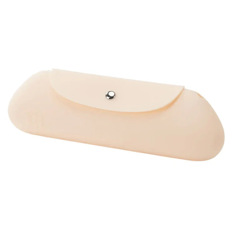 Trousse de Rangement de Pinceaux de Maquillage en Silicone, Sac de Voyage Portable, Grand Organisateur Cosmétique