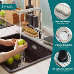Tapis absorbant en diatomite à séchage rapide pour évier de cuisine et salle de bain, 40x10cm+10x10cm, 60x10cm+10x10cm