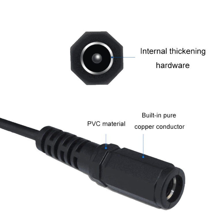 2 pcs câble de connexion carte mère DC 5.5 x 2.1 mm femelle vers terminal XH2.54